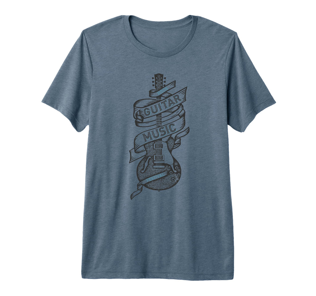 Rock Guitar Music Festival Band Tri T-Shirt - Unique Graphic for Adults - T-Shirt, Sweatshirt, Hoodie
