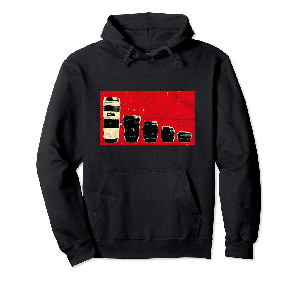 Photographer Dslr Camera Lens Hoodie - Custom Art Print for Adults - T-Shirt, Sweatshirt, Hoodie