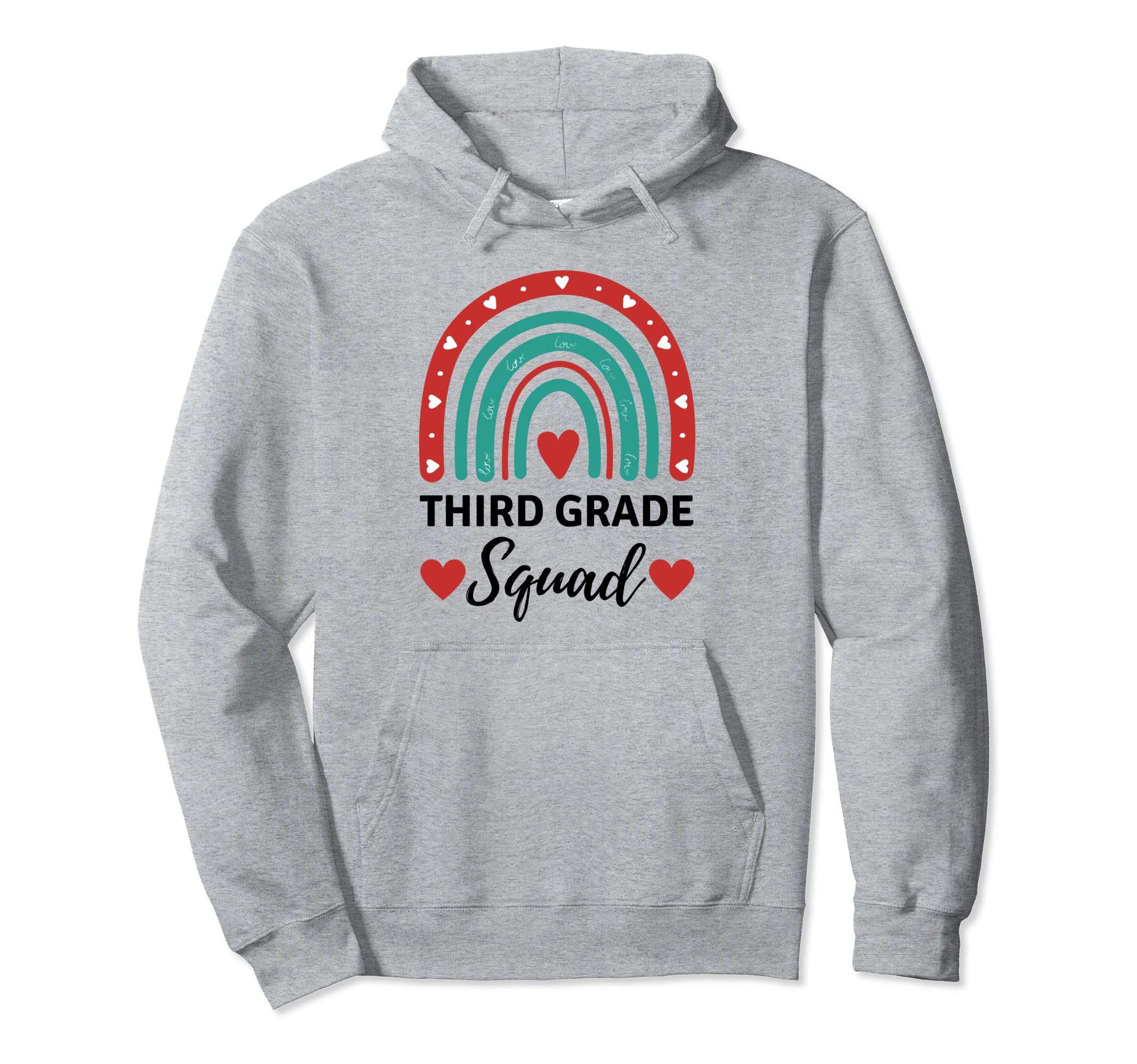 Third Grade Squad Third Grade Vibes Hoodie - Aesthetic Graphic Men Women - T-Shirt, Sweatshirt, Hoodie