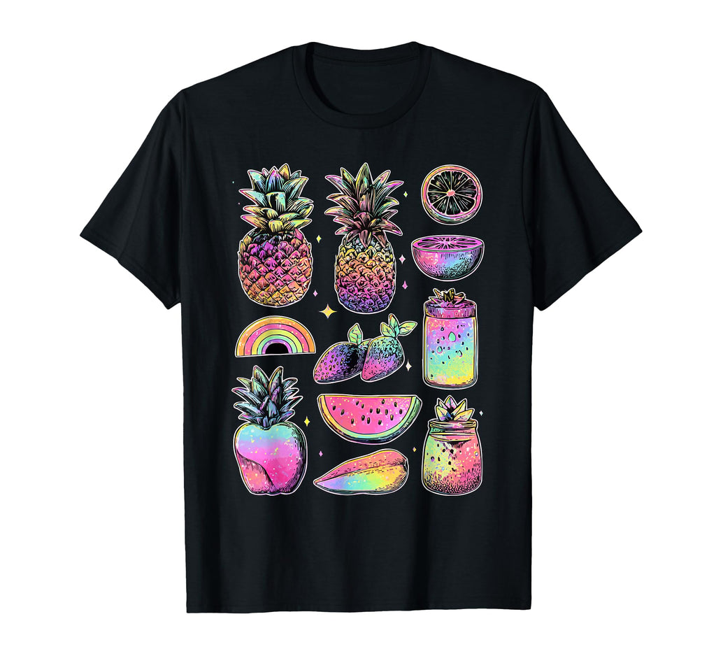 Tropical Summer Fruits Dreamy Art T-Shirt - Unique Graphic Men Women - T-Shirt, Sweatshirt, Hoodie