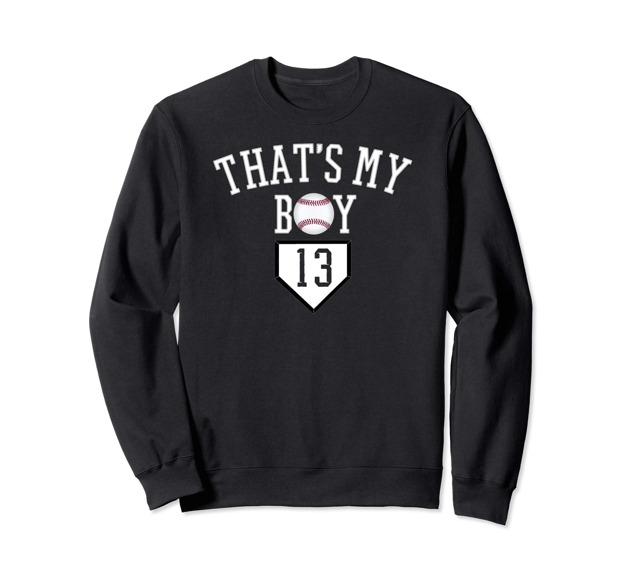 Thats My 13 Baseball Number 13 Sweatshirt - Minimalist Print Men Women - T-Shirt, Sweatshirt, Hoodie