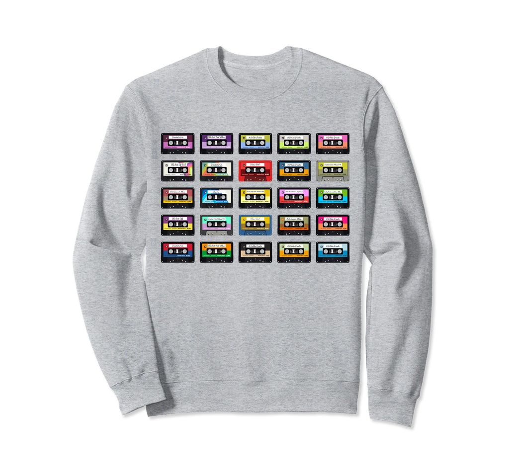 80S Rock Cassettes Rock Cassettes Sweatshirt - Trendy Graphic Men Women - T-Shirt, Sweatshirt, Hoodie