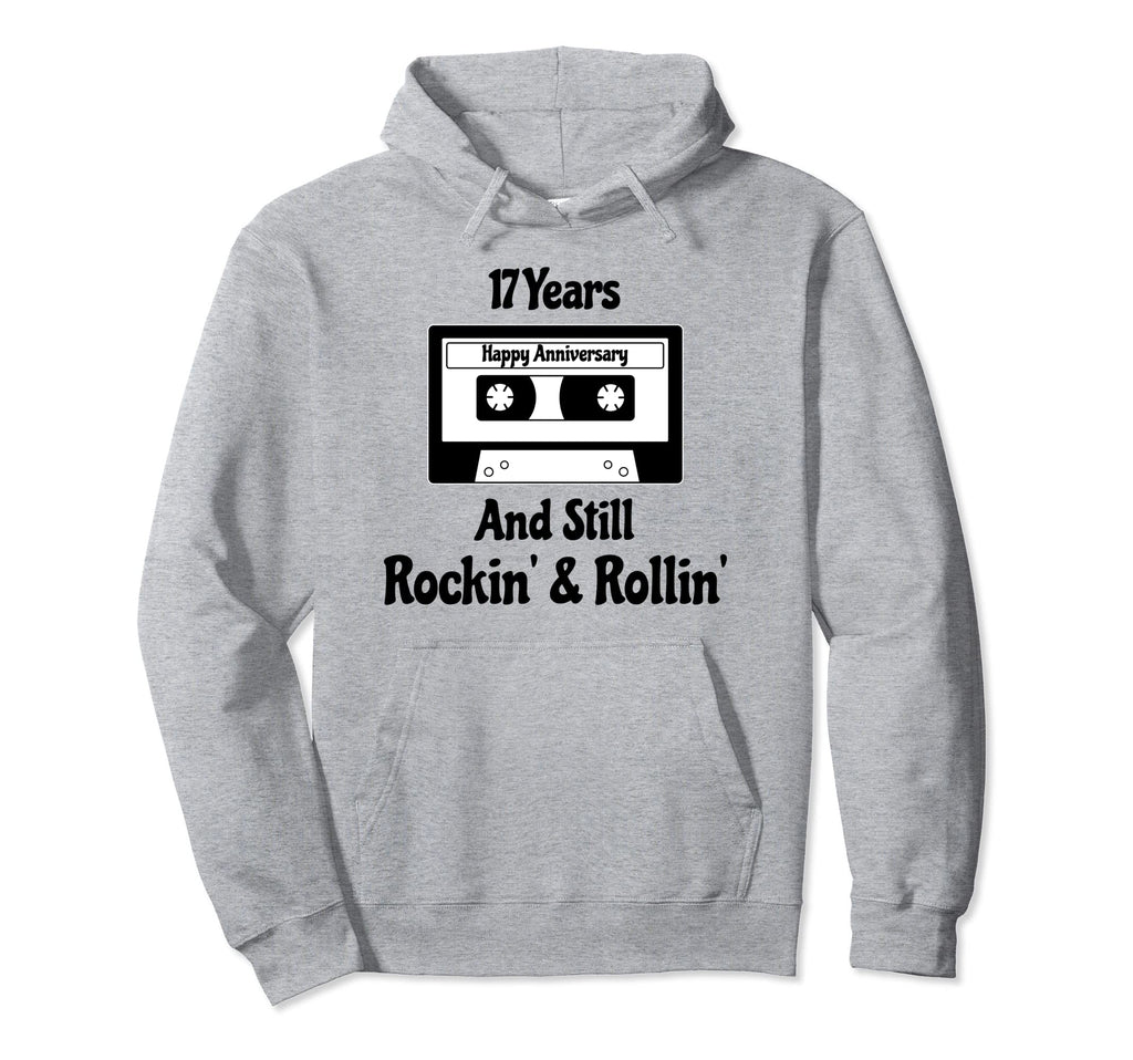 17Th Wedding Anniversary 17 Years Hoodie - Fun Novelty Design Men Women - T-Shirt, Sweatshirt, Hoodie