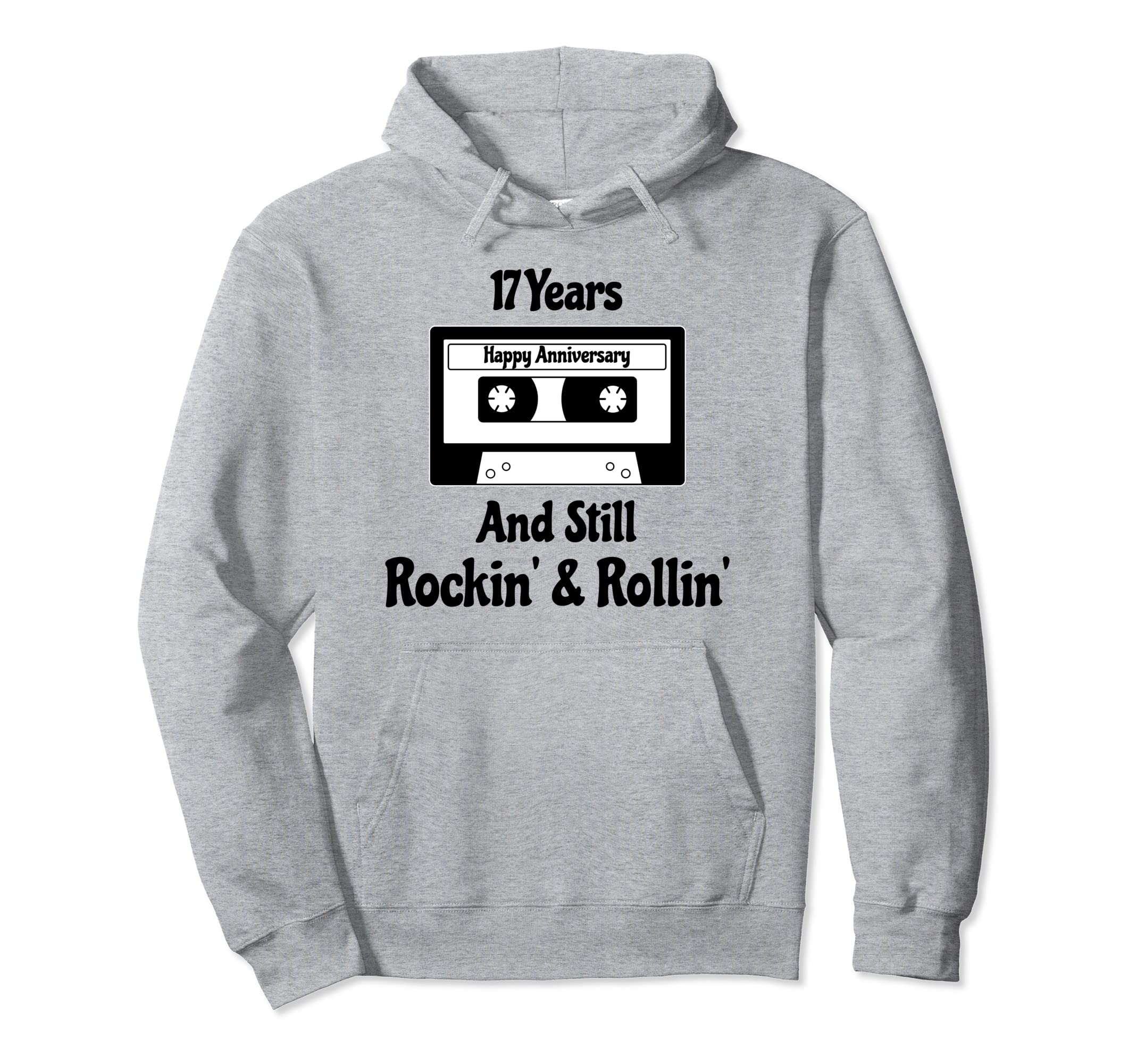 17Th Wedding Anniversary 17 Years Hoodie - Fun Novelty Design Men Women - T-Shirt, Sweatshirt, Hoodie