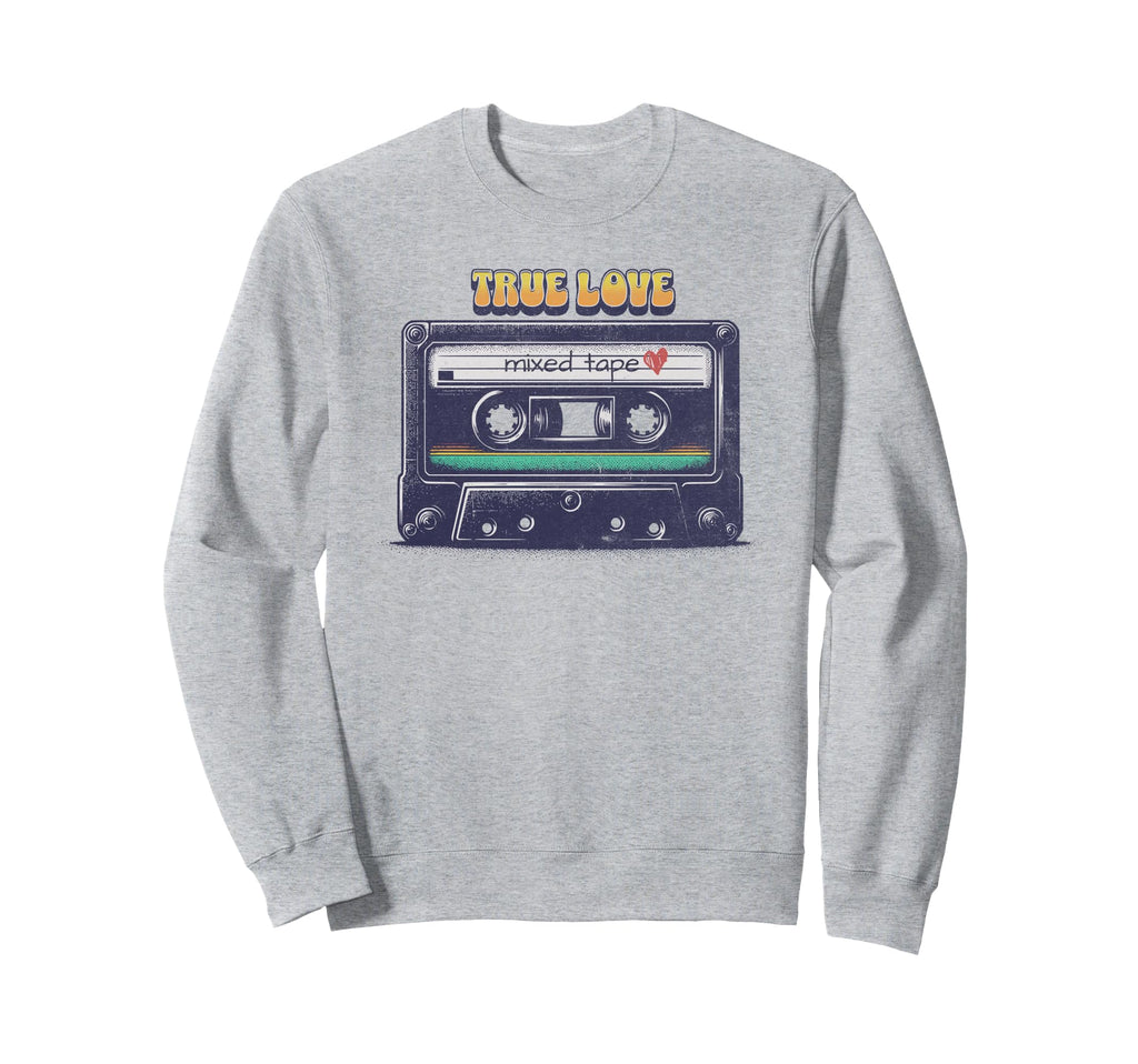 Cassette Mixed Tape True Love Sweatshirt - Casual Everyday Wear Unisex - T-Shirt, Sweatshirt, Hoodie