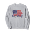 Iowa American Flag Home State Sweatshirt - Aesthetic Graphic Men Women - T-Shirt, Sweatshirt, Hoodie