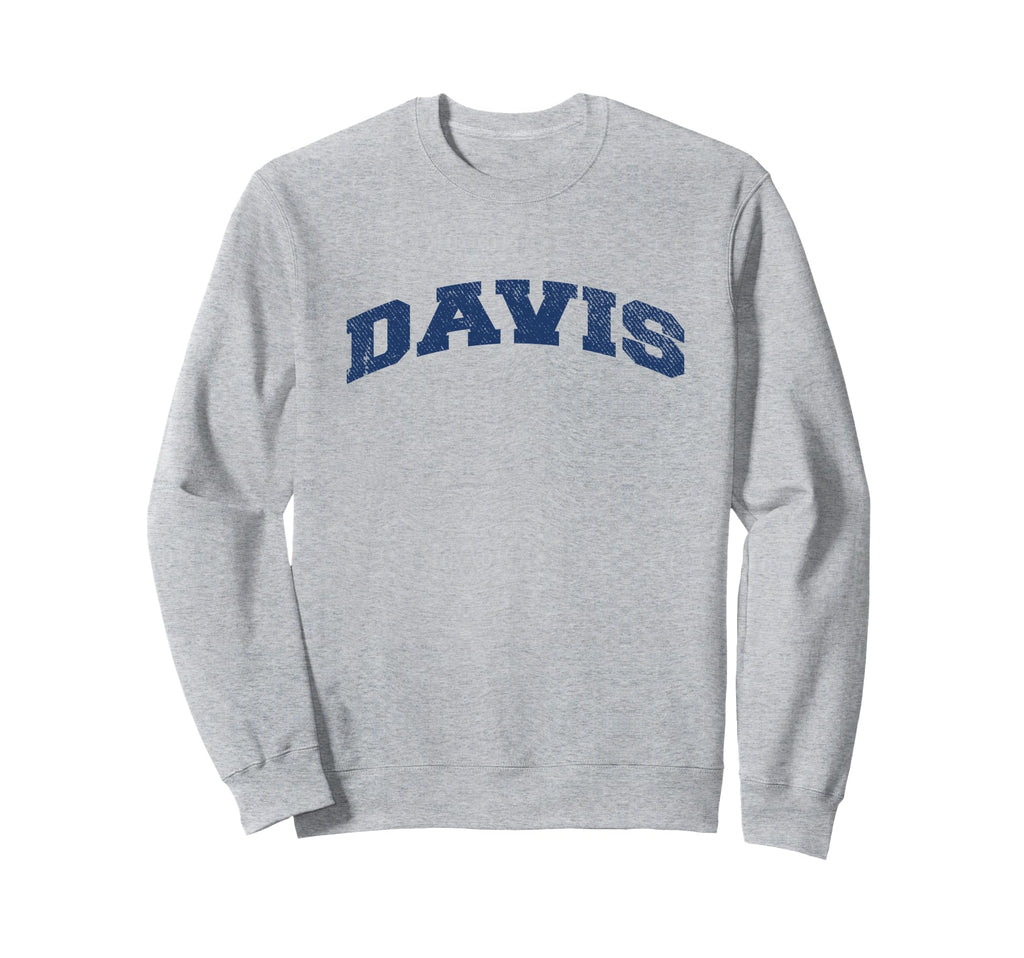 Davis California Varsity Grey Sweatshirt - Unique Graphic for Adults - T-Shirt, Sweatshirt, Hoodie
