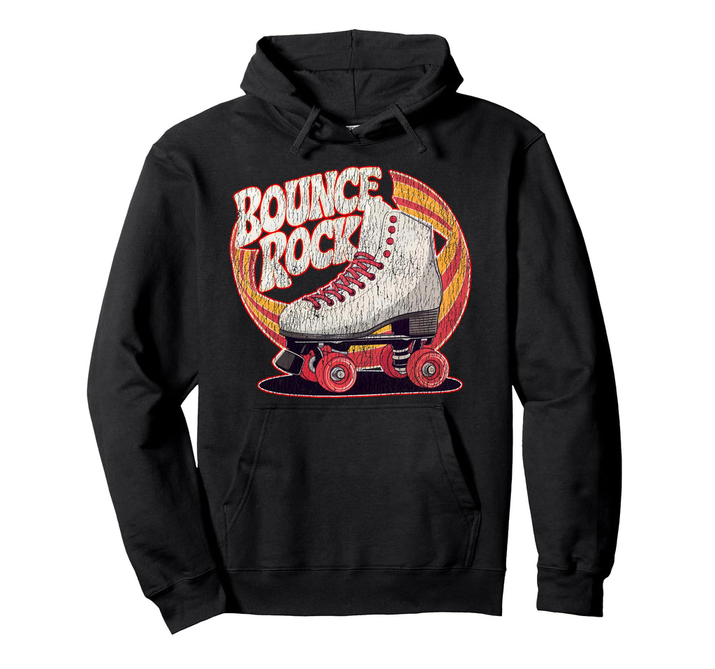 Roller Skating Skate 1970S Bounce Rock Hoodie - Novelty Apparel Unisex - T-Shirt, Sweatshirt, Hoodie