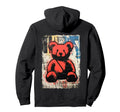Back Aesthetic Streetwear Teddy Bear Hoodie - Fun Novelty Design Unisex - T-Shirt, Sweatshirt, Hoodie