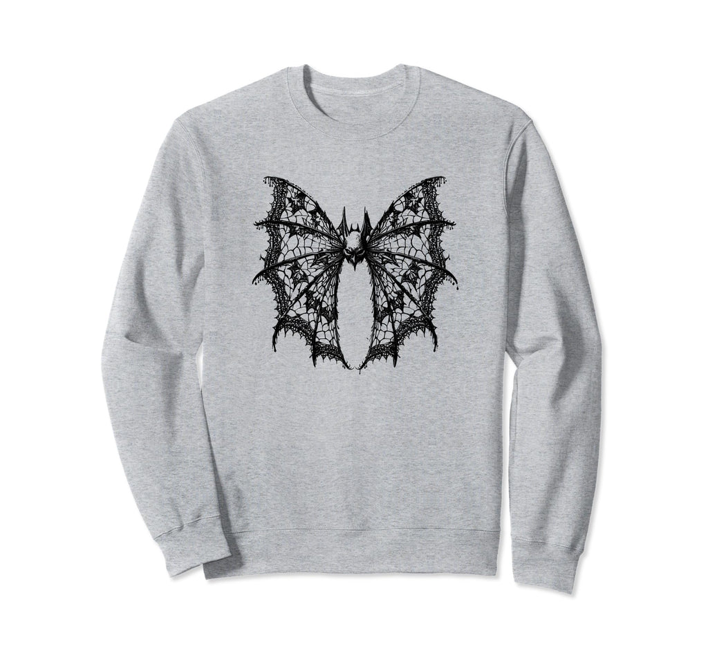 Bat Coquette Bow Halloween Black Sweatshirt - Unique Graphic Men Women - T-Shirt, Sweatshirt, Hoodie