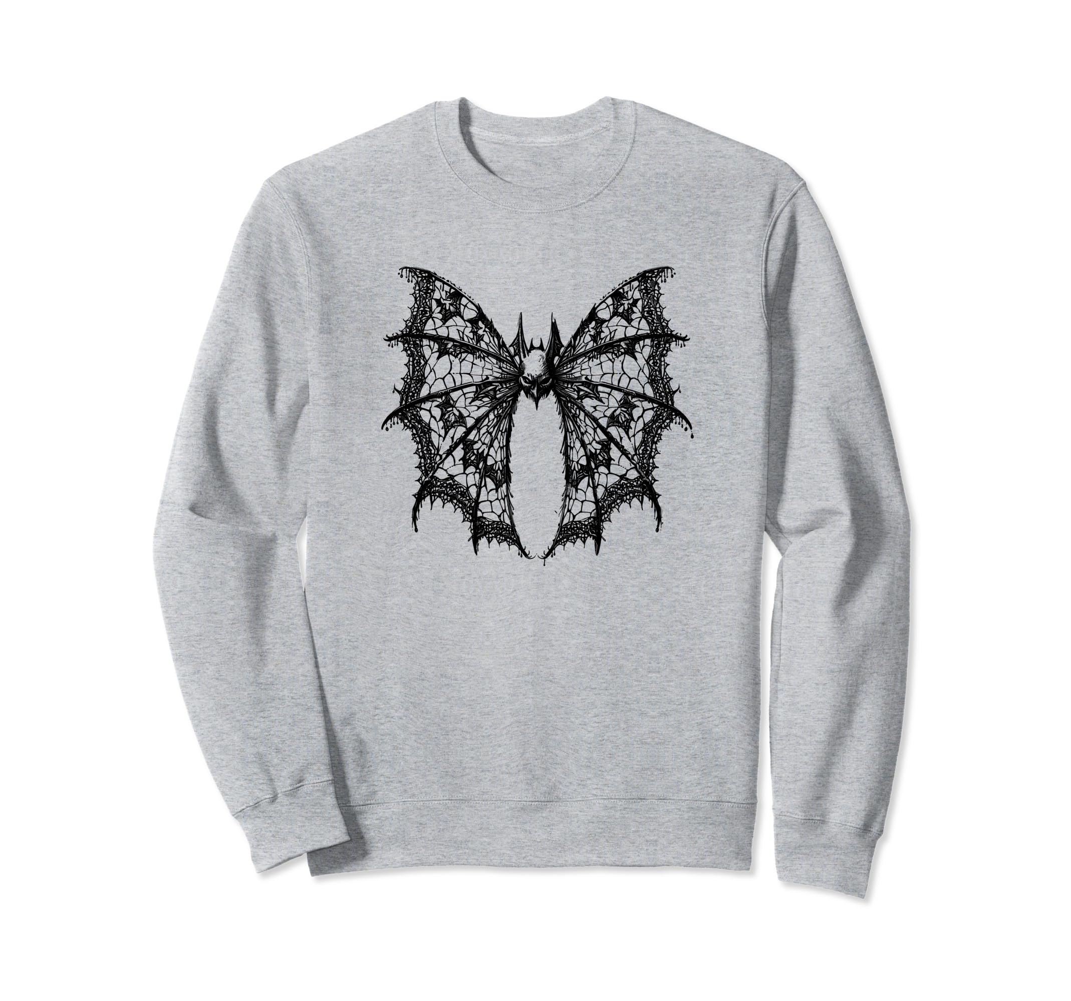 Bat Coquette Bow Halloween Black Sweatshirt - Unique Graphic Men Women - T-Shirt, Sweatshirt, Hoodie