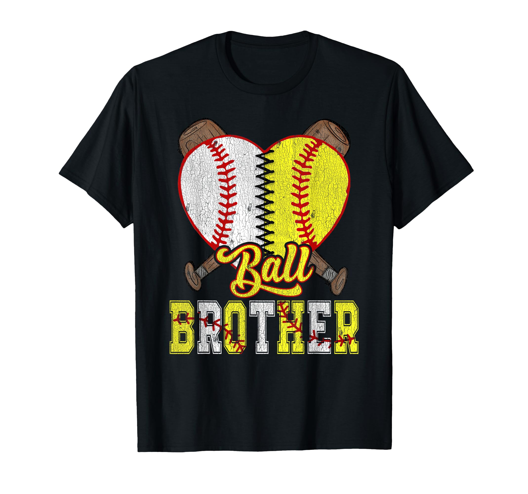 Brother Both Ball Brother Half Softball T-Shirt - Streetwear Style Unisex - T-Shirt, Sweatshirt, Hoodie