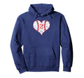 Love Baseball Mom 2 Baseball Heart Hoodie - Trendy Graphic for Adults - T-Shirt, Sweatshirt, Hoodie