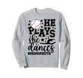 He Plays She Dances Mom Both Sweatshirt - Minimalist Print Men Women - T-Shirt, Sweatshirt, Hoodie
