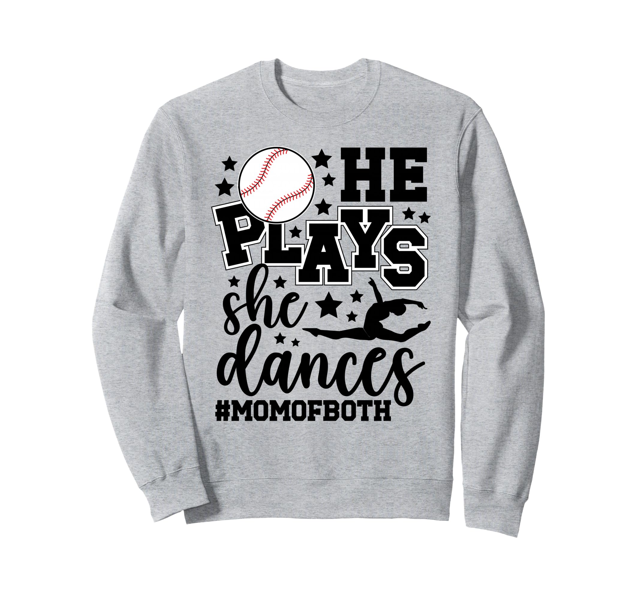 He Plays She Dances Mom Both Sweatshirt - Minimalist Print Men Women - T-Shirt, Sweatshirt, Hoodie