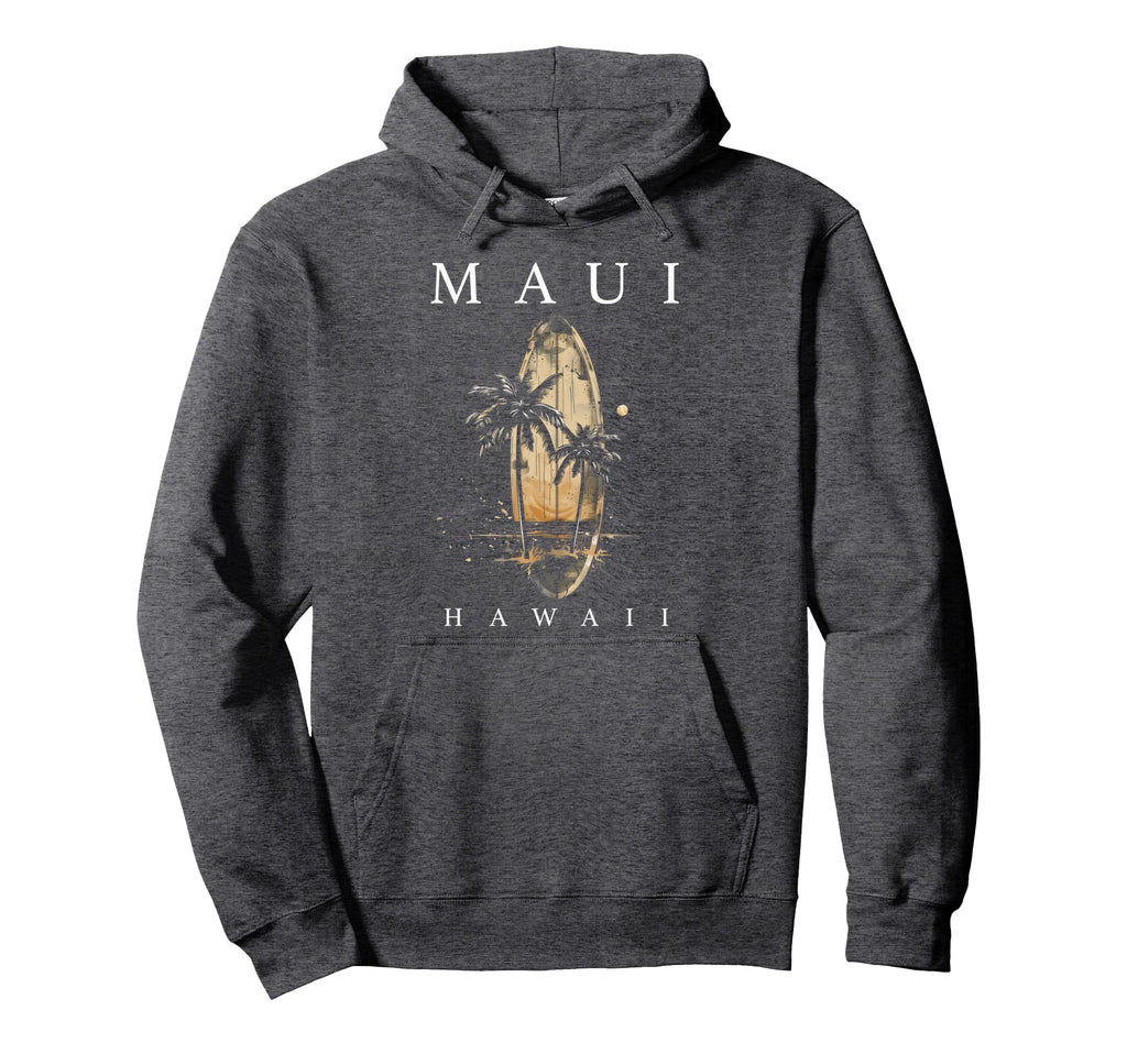 Maui Hawaii Surf Hawaiian Surfing Surfer Hoodie - Aesthetic Graphic Unisex - T-Shirt, Sweatshirt, Hoodie