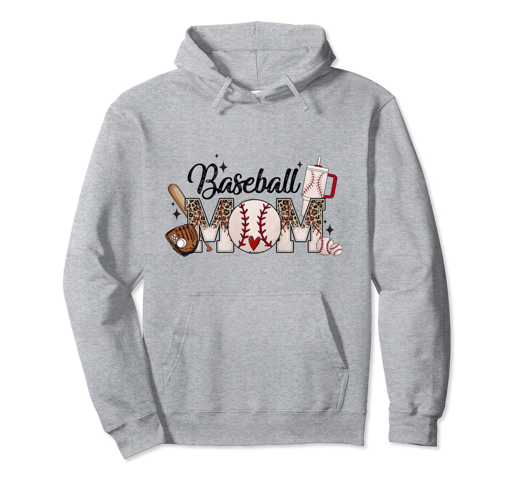 Baseball Mom Hoodie - Unique Graphic Unisex - T-Shirt, Sweatshirt, Hoodie
