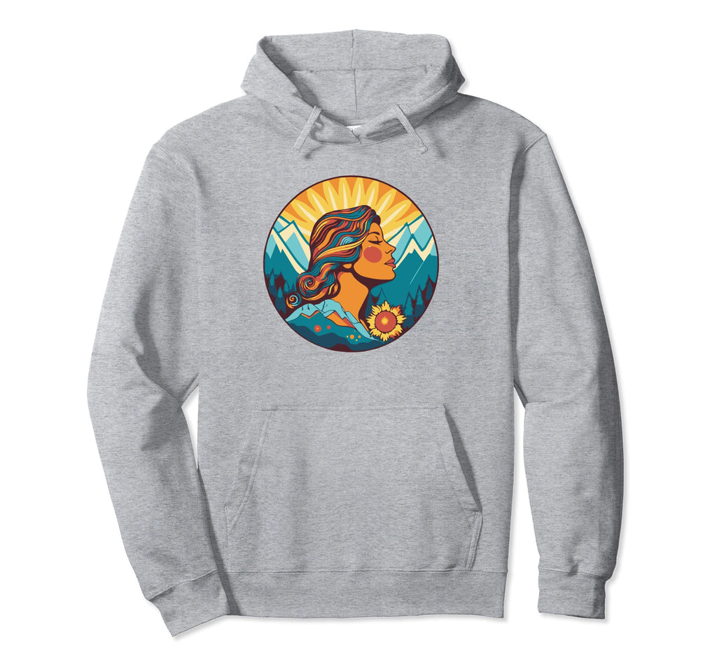 Groovy Mountain Mama Hippie 60S Hoodie - Trendy Graphic Men Women - T-Shirt, Sweatshirt, Hoodie