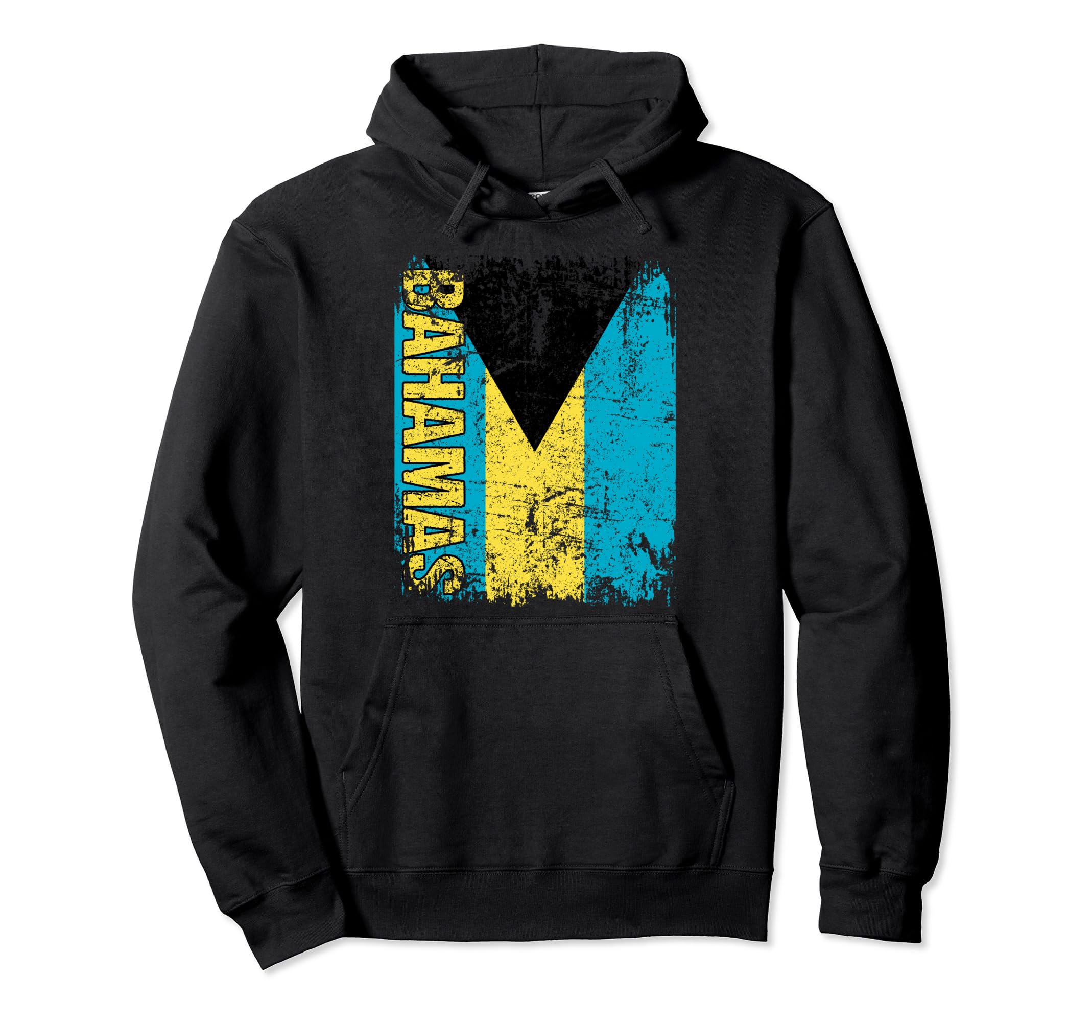 Bahamas Flag Distressed Bahamas Hoodie - Unique Graphic Men Women - T-Shirt, Sweatshirt, Hoodie