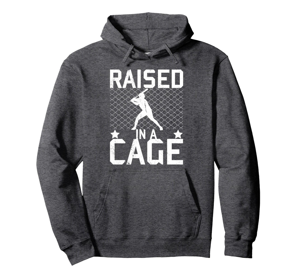 Raised Cage Baseball Softball Training Hoodie - Streetwear Style Unisex - T-Shirt, Sweatshirt, Hoodie