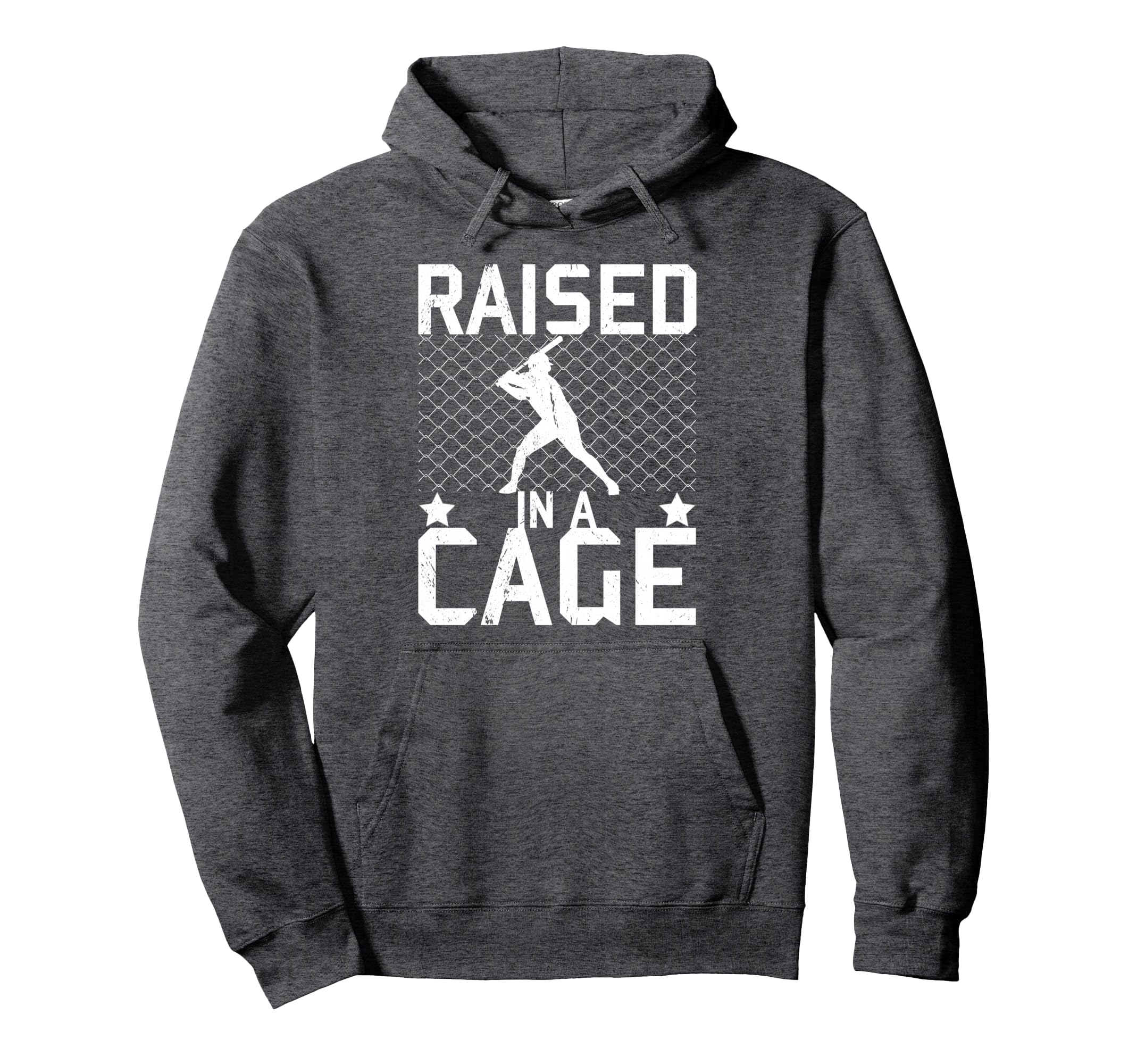 Raised Cage Baseball Softball Training Hoodie - Streetwear Style Unisex - T-Shirt, Sweatshirt, Hoodie