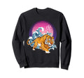 Great Tiger Wave Off Kanagawa Sweatshirt - Fun Novelty Design for Adults - T-Shirt, Sweatshirt, Hoodie