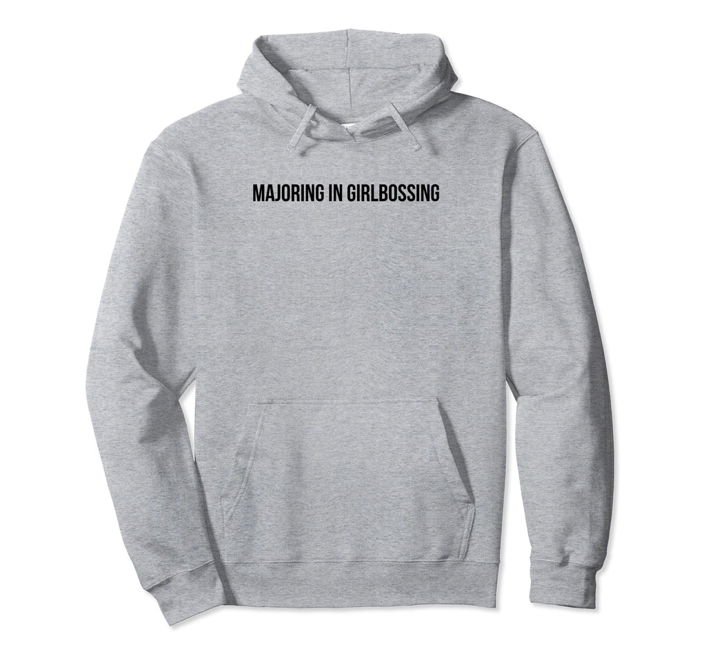 Majoring Girlbossing Y2K Aesthetic Hoodie - Aesthetic Graphic for Adults - T-Shirt, Sweatshirt, Hoodie