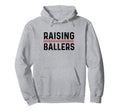 Mom Baseball Players Raising Ballers Hoodie - Aesthetic Graphic Men Women - T-Shirt, Sweatshirt, Hoodie
