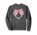 Coquette Bow Ribbon Pearls Heart Y2K Sweatshirt - Custom Art Print Unisex - T-Shirt, Sweatshirt, Hoodie