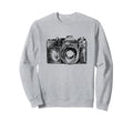 Photography Lovers Camera Sketch Sweatshirt - Trendy Graphic for Adults - T-Shirt, Sweatshirt, Hoodie