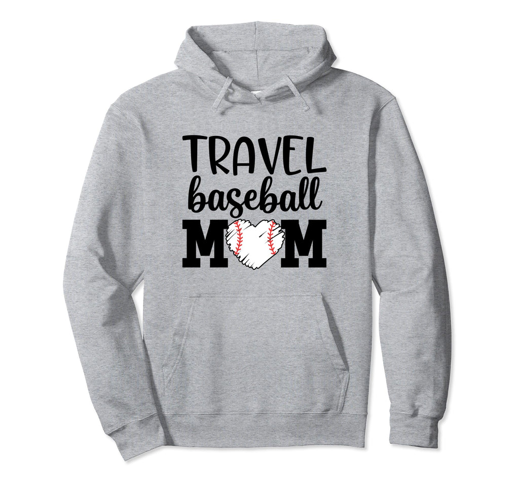 Proud Sports Mom Travel Baseball Mom Game Hoodie - Graphic Print Men Women - T-Shirt, Sweatshirt, Hoodie
