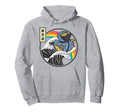 Ninja Rubber Duck Surfing Kanagawa Hoodie - Aesthetic Graphic Men Women - T-Shirt, Sweatshirt, Hoodie
