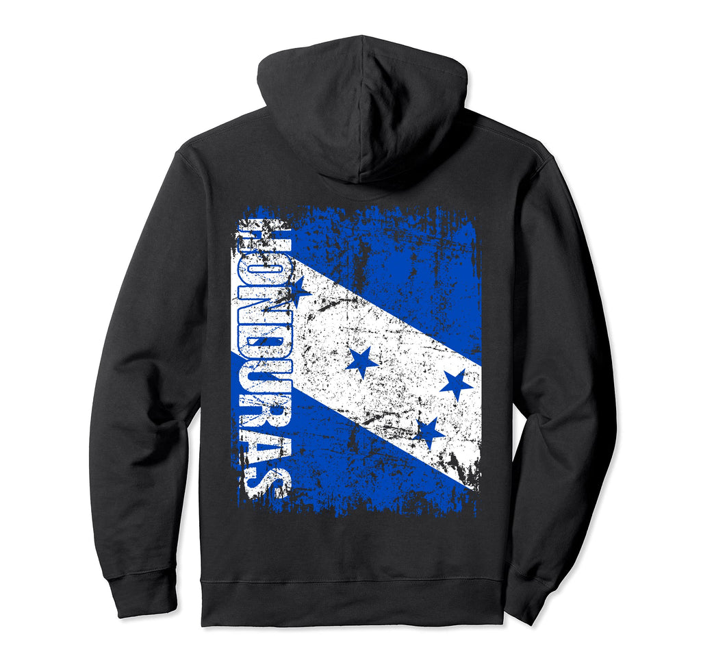Honduras Flag Distressed Honduras Hoodie - Streetwear Style for Adults - T-Shirt, Sweatshirt, Hoodie