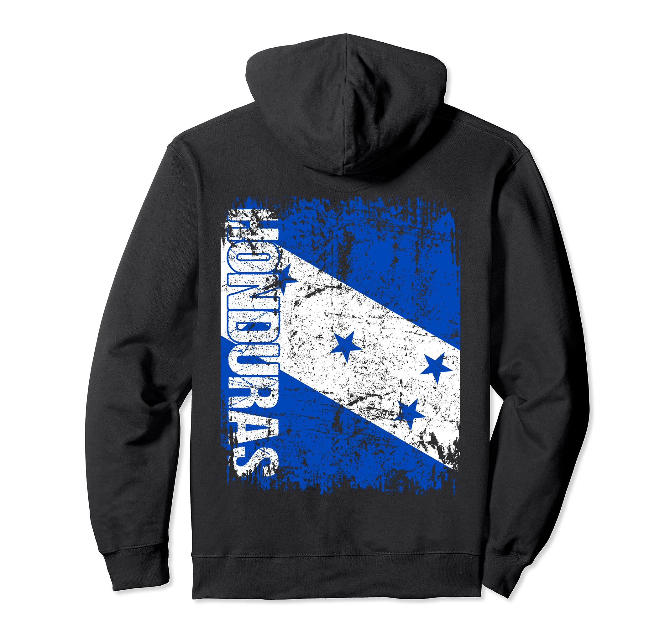 Honduras Flag Distressed Honduras Hoodie - Streetwear Style for Adults - T-Shirt, Sweatshirt, Hoodie