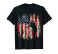 Baseball American Usa Flag T-Shirt - Minimalist Print Unisex - T-Shirt, Sweatshirt, Hoodie