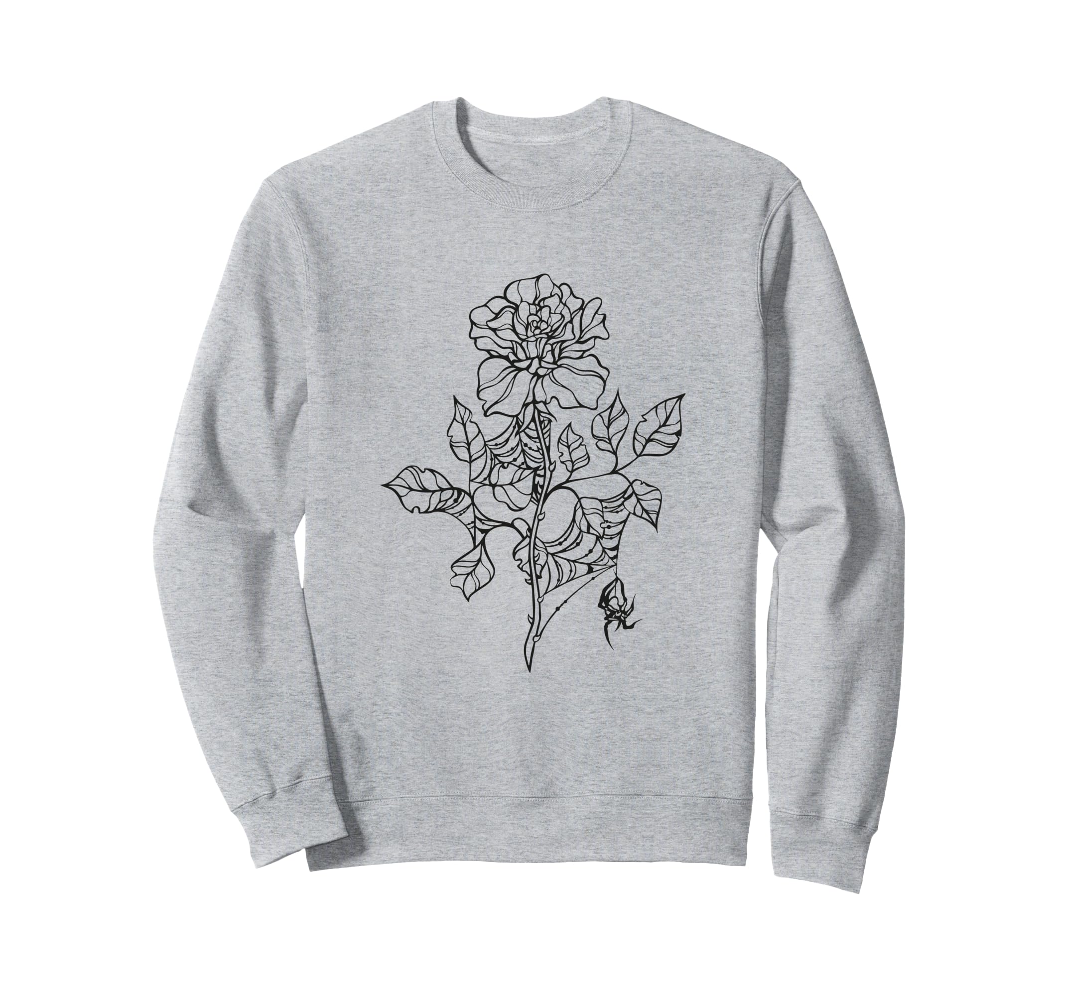 Y2K Emo Goth Alt Fairy Grunge Flower Sweatshirt - Graphic Print Unisex - T-Shirt, Sweatshirt, Hoodie