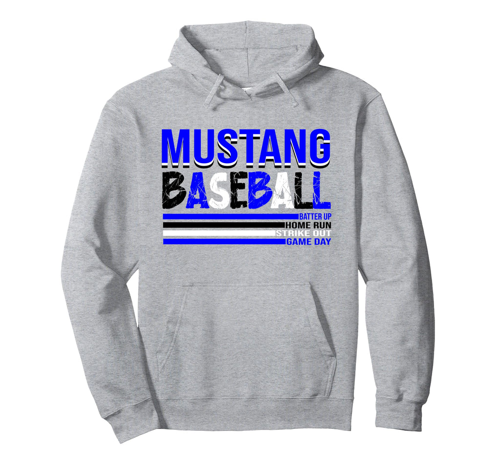 Mustang Baseball Mom Blue Mustangs Hoodie - Novelty Apparel Men Women - T-Shirt, Sweatshirt, Hoodie