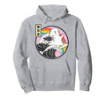 Surfing Ghost Japan Kanagawa Wave Hoodie - Casual Everyday Wear Unisex - T-Shirt, Sweatshirt, Hoodie