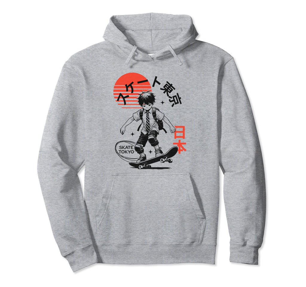 Urban Streetwear Skate Tokyo Kanji Hoodie - Casual Everyday Wear Men Women - T-Shirt, Sweatshirt, Hoodie