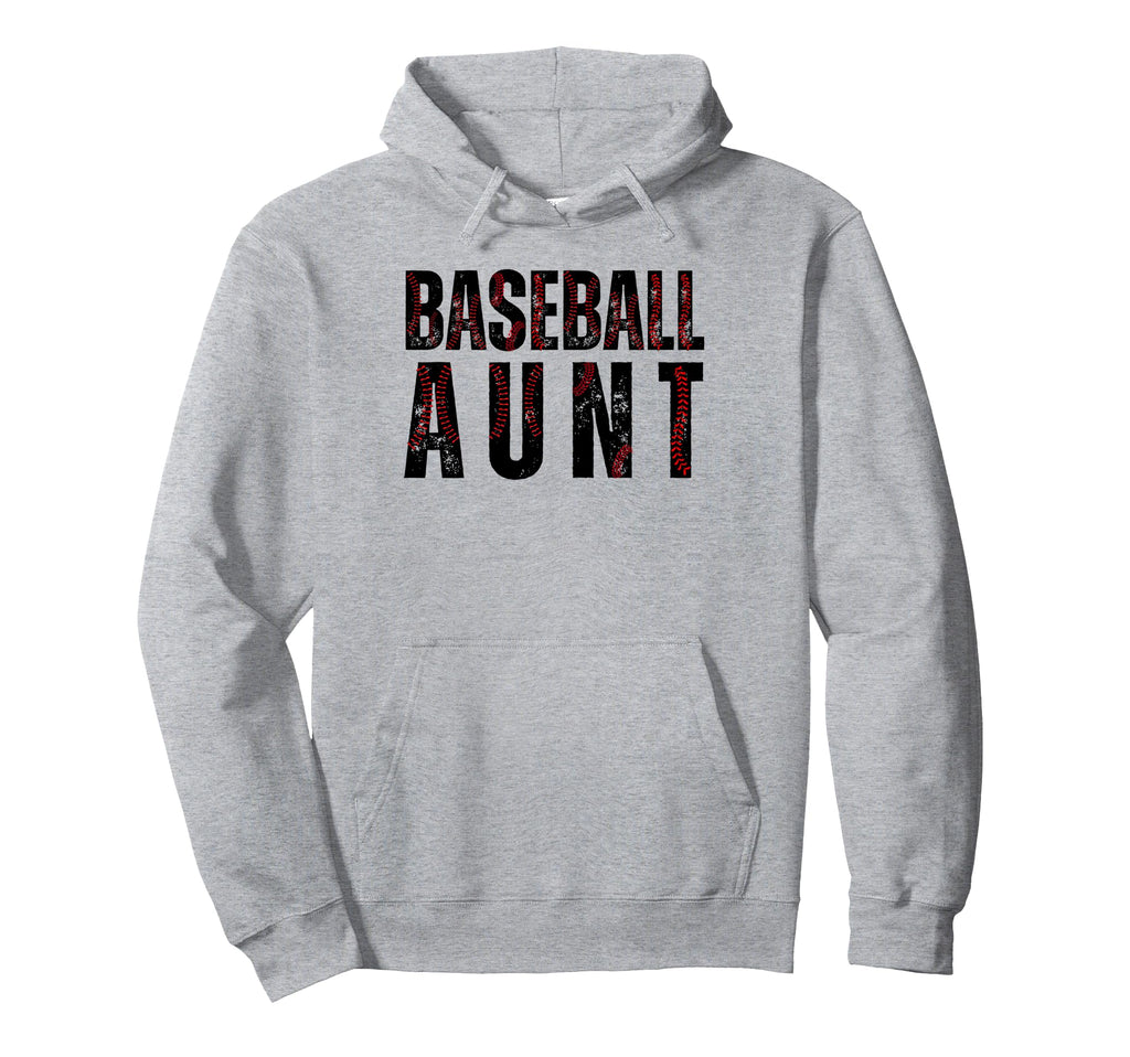 Baseball Aunt Family Matching Aunt Hoodie - Novelty Apparel Men Women - T-Shirt, Sweatshirt, Hoodie