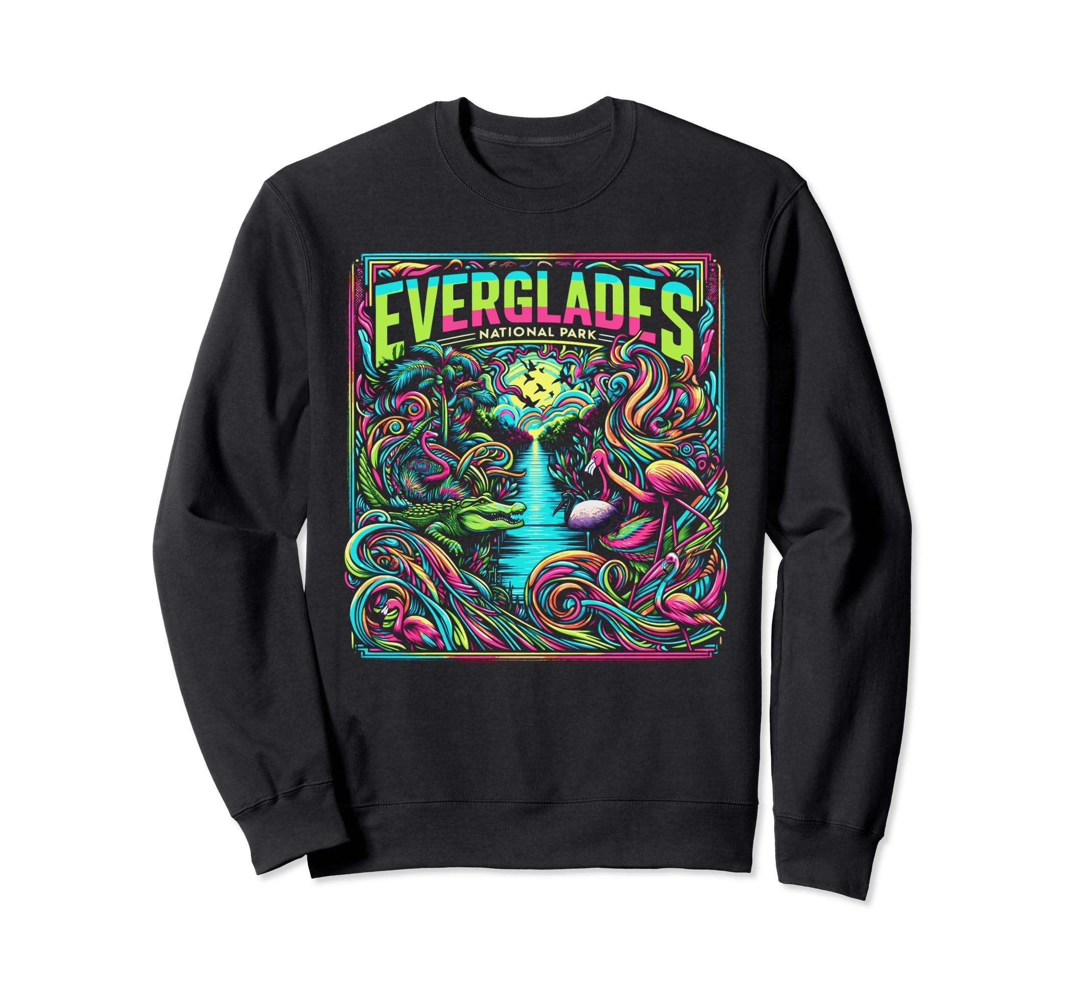Everglades National Park 60S Inspired Sweatshirt - Novelty Apparel Unisex - T-Shirt, Sweatshirt, Hoodie