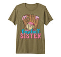 Baseball Sister Game Day Ice Cream Drip T-Shirt - Graphic Print for Adults - T-Shirt, Sweatshirt, Hoodie