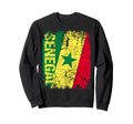 Senegal Flag Distressed Senegal Sweatshirt - Graphic Print Unisex - T-Shirt, Sweatshirt, Hoodie