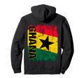 Ghana Flag Distressed Ghana Hoodie - Aesthetic Graphic for Adults - T-Shirt, Sweatshirt, Hoodie
