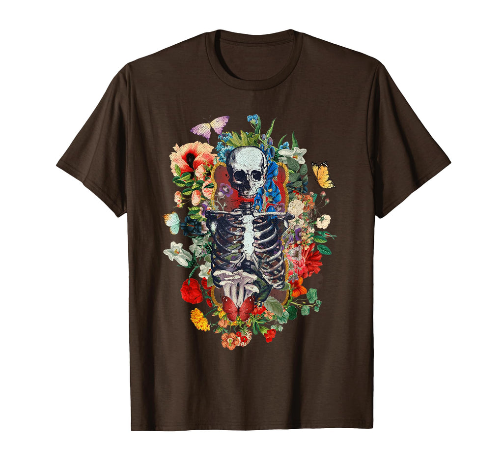 Fairy Grunge Butterfly Wing Skeleton T-Shirt - Trendy Graphic Men Women - T-Shirt, Sweatshirt, Hoodie