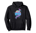 Aesthetic Japan Vaporwave Japanese Map Hoodie - Novelty Apparel for Adults - T-Shirt, Sweatshirt, Hoodie