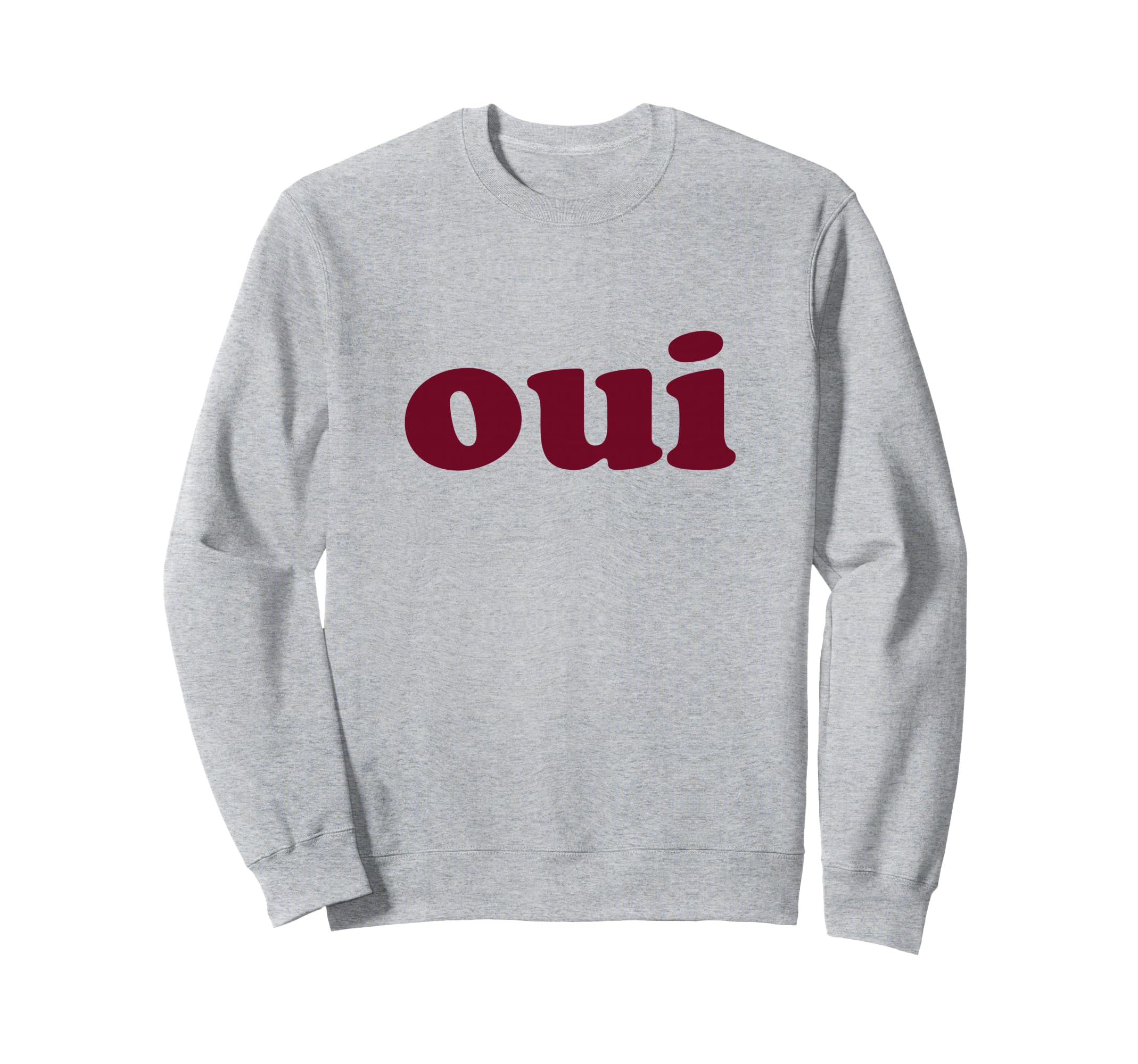 Oui Minimal French 90S Sweatshirt - Aesthetic Graphic for Adults - T-Shirt, Sweatshirt, Hoodie