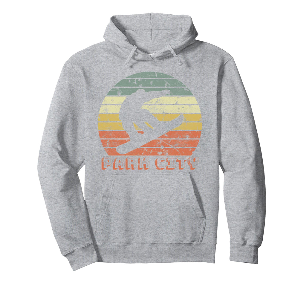 Park City Utah Snowboard Sunset Hoodie - Aesthetic Graphic for Adults - T-Shirt, Sweatshirt, Hoodie