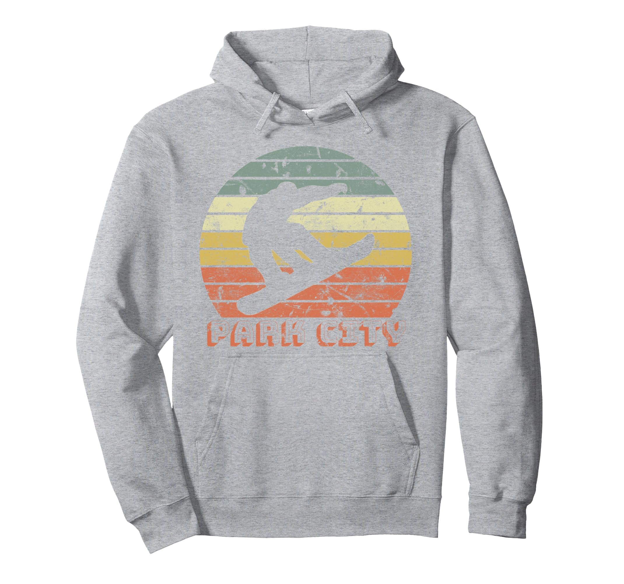 Park City Utah Snowboard Sunset Hoodie - Aesthetic Graphic for Adults - T-Shirt, Sweatshirt, Hoodie