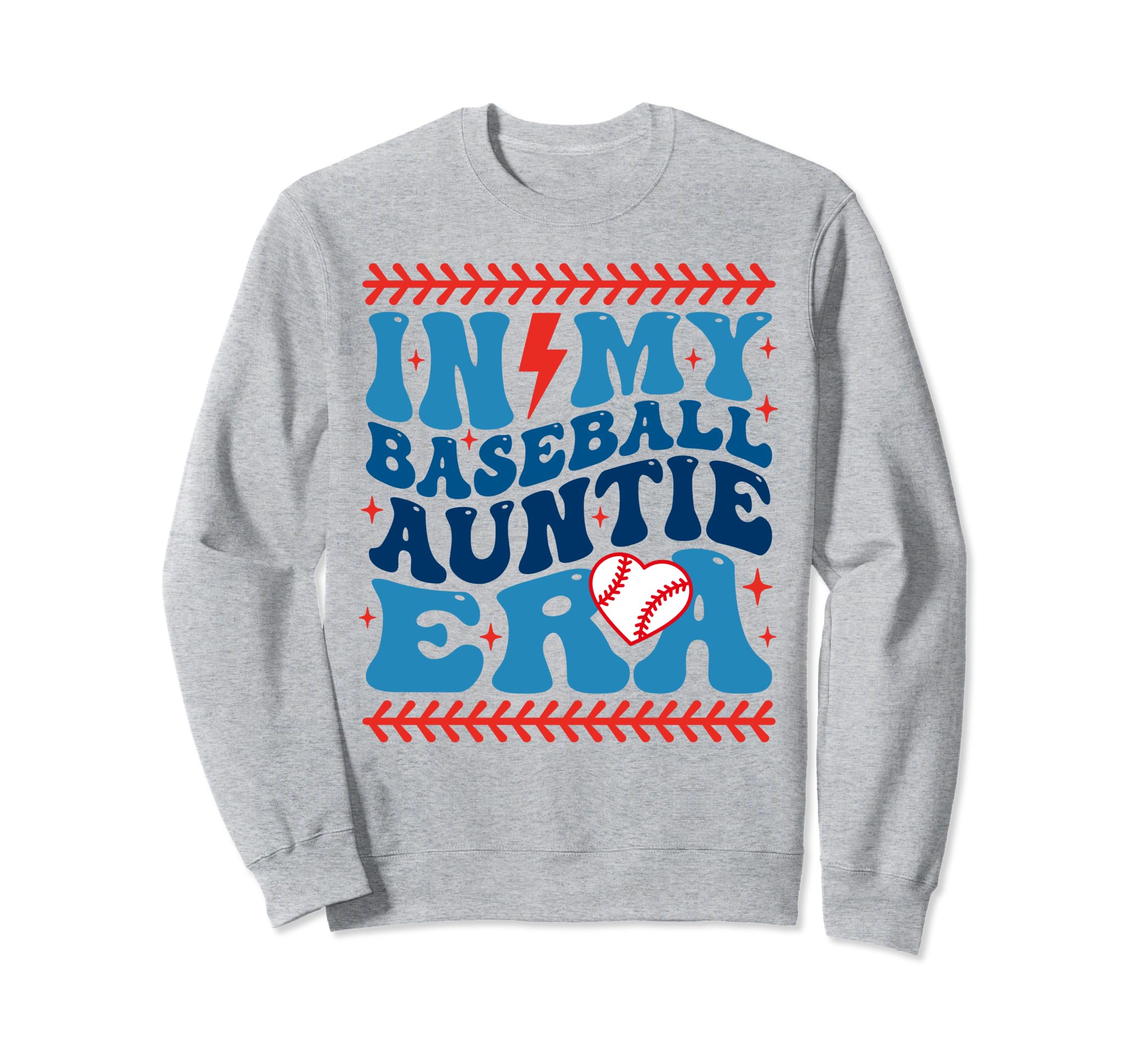 My Baseball Auntie Era Groovy Sweatshirt - Streetwear Style Unisex - T-Shirt, Sweatshirt, Hoodie